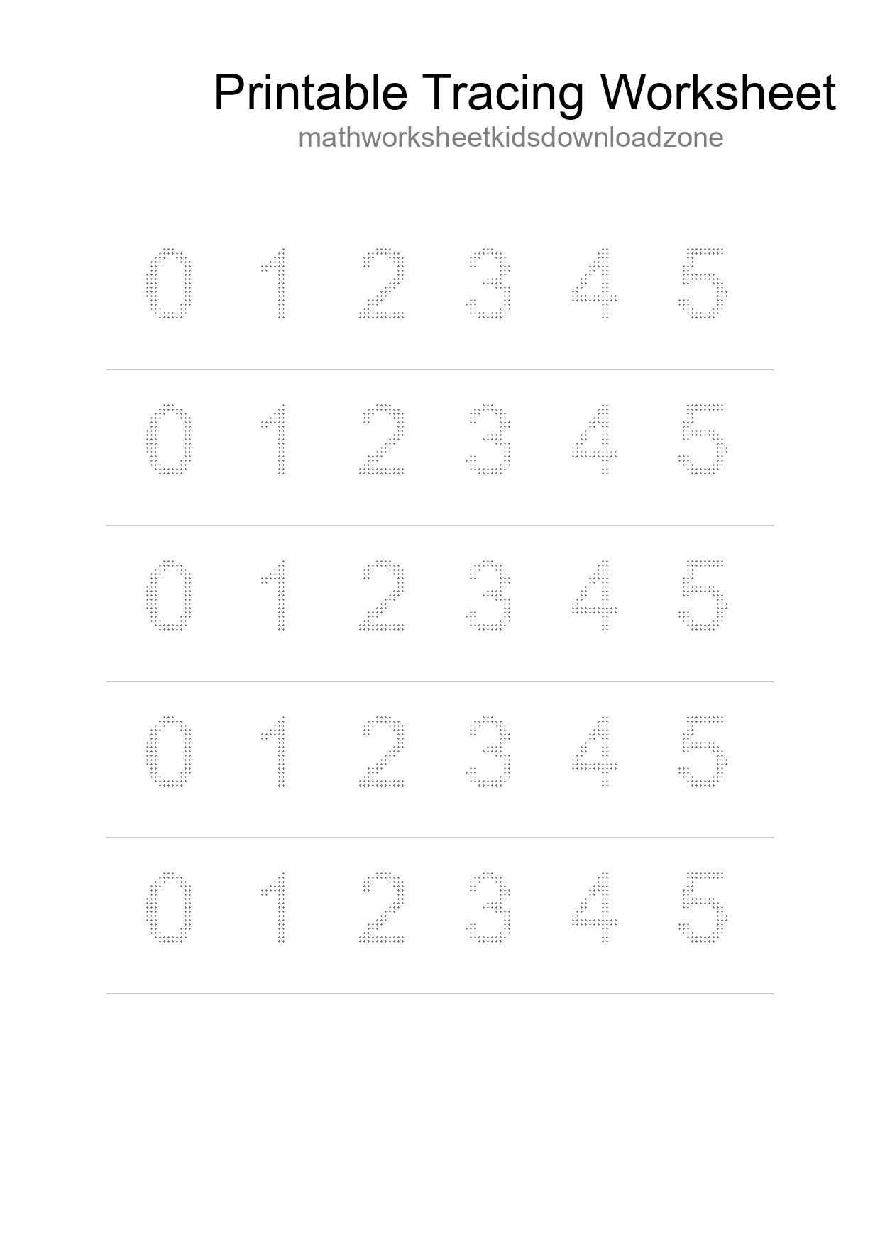 Printable Tracing Worksheet For Kids - Part 197